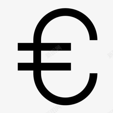 火焰欧元图标欧元货币收入图标