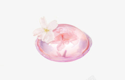 唯美水彩水墨富士山樱花手绘樱花浪漫粉色透明设计素材