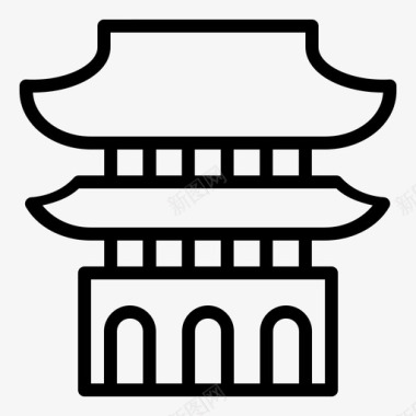 景点门票图标京畿道景点韩国图标