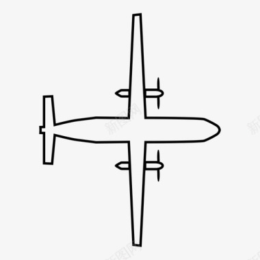 庞巴迪q400飞机涡轮螺旋桨图标