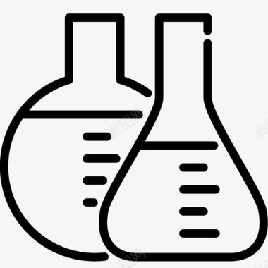 化学研究试管实验室试管化学科学图标