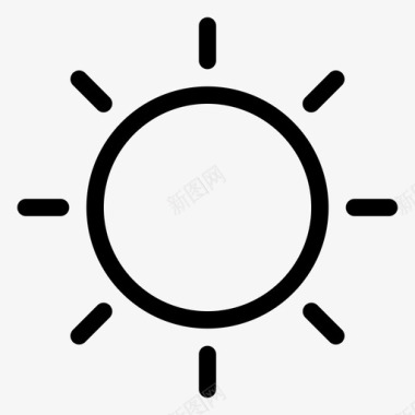 太阳光天空图标