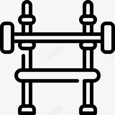 运动杠铃运动健身图标