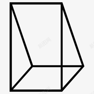 三三棱柱几何学数学图标
