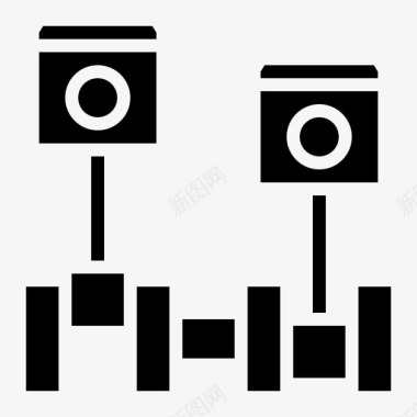 发动机分解活塞发动机马达图标