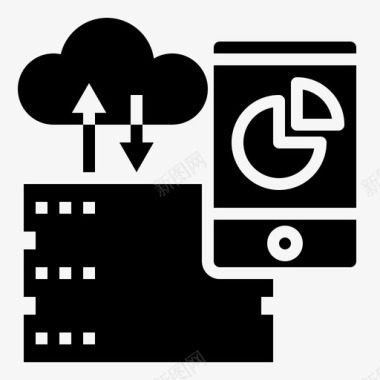 云服务器服务器云数据库图标