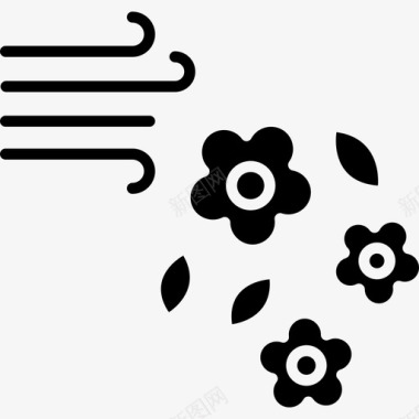 花朵花朵空气植物图标