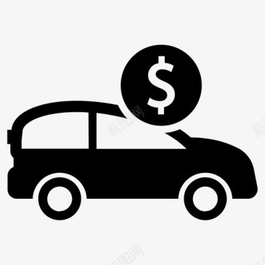 汽车贷款分期付款价格图标