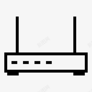 千兆无线路由器路由器设备互联网图标