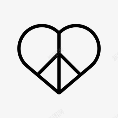 自由爱和平自由嬉皮士图标