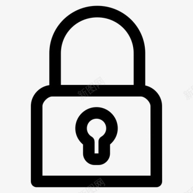 安全锁孔安全锁孔钥匙图标