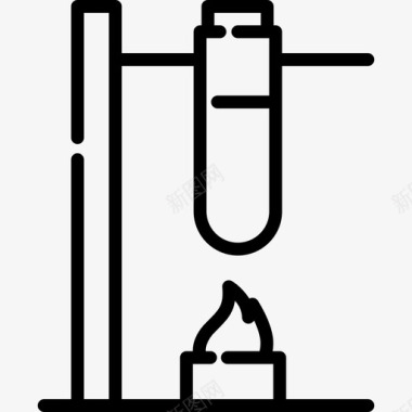 化学研究试管实验室管化学研究图标