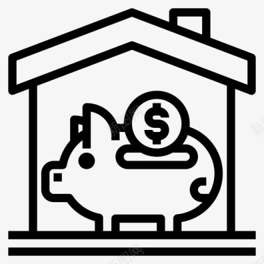 小猪房子钱图标