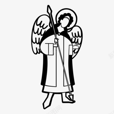 加布里埃尔天使上帝宗教图标