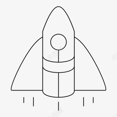 导弹矢量图火箭发射导弹图标