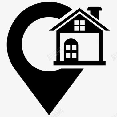 房屋位置地址房产图标