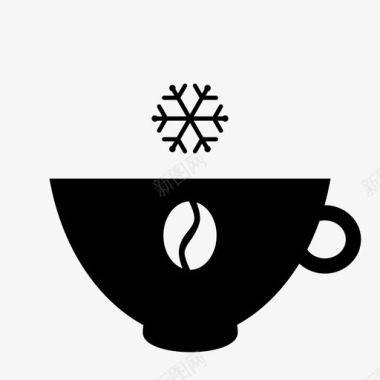 冷饮冰咖啡冷饮希腊咖啡图标