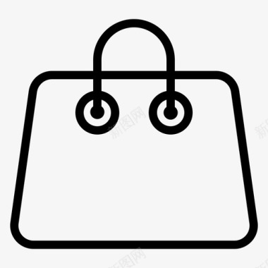 购物袋商务女性图标
