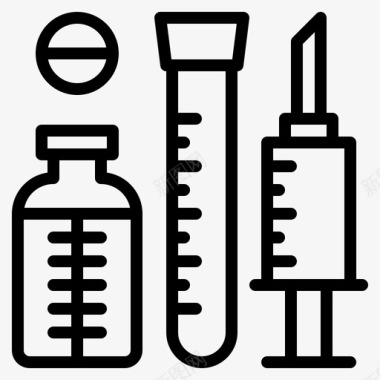 矢量药品医疗设备保健图标