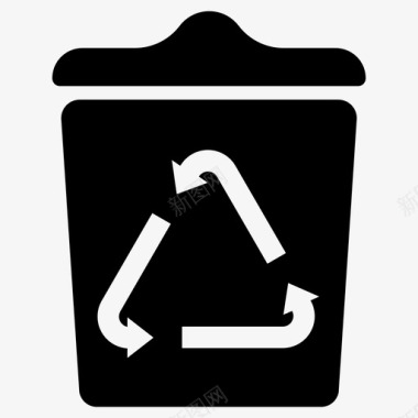 互联网网页图标设计垃圾垃圾桶删除图标