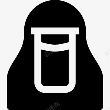 人头像穆斯林妇女阿拉伯人头巾图标
