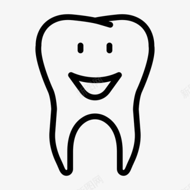 白色雪景清洁牙齿健康牙齿白色牙齿图标