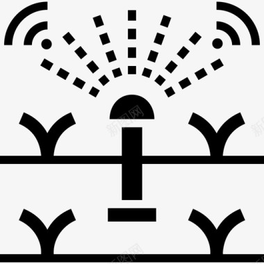 古建筑水车洒水车智能家居1个黑色填充物图标