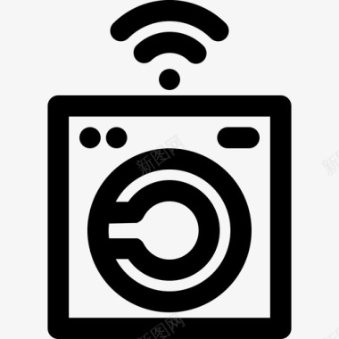 洗衣机洗衣机智能技术图标