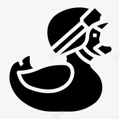 黄色小鸭子鸭子小鸭橡皮图标