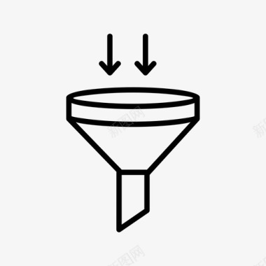 过滤过滤器箭头电子商务图标