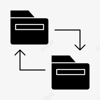 交换图标文件夹交换计算机因特网图标