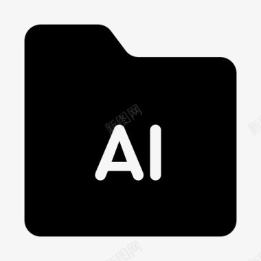 AI分层文件文件夹ai文档扩展名图标