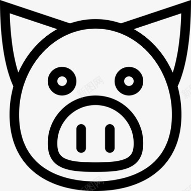 小猪猪农场猪头图标