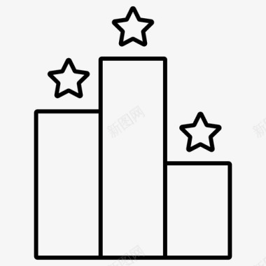 排名商业排名酒吧明星图标