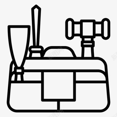 木工锯片工具箱工具木工图标