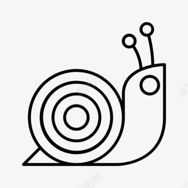 壳慢蜗牛图标