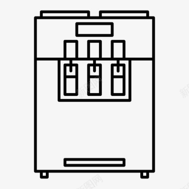 电动喷雾器冰淇淋机电动机械图标