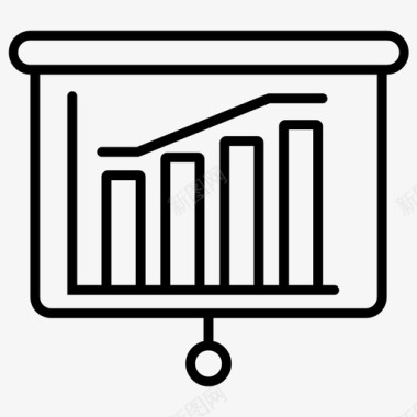 财务报告演示文稿条形图董事会图标