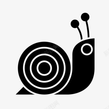 收获的季节壳慢蜗牛图标
