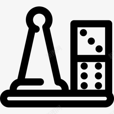 围棋棋盘游戏消遣玩具图标