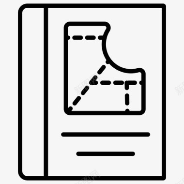 剪裁布料手工布料量具图标