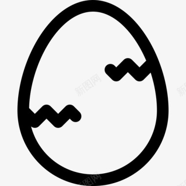 彩绘鸡蛋鸡蛋农场食品图标