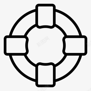 安全员安全员救生员保护图标