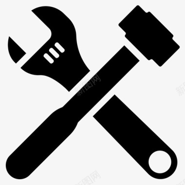 互联网网页图标设计锤子选项工业维修图标