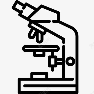 科学小实验显微镜实验室微生物学图标