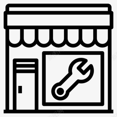 服务五金商店图标