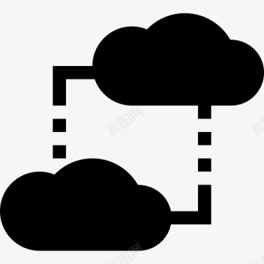 小黑碗云计算网络备份存储图标