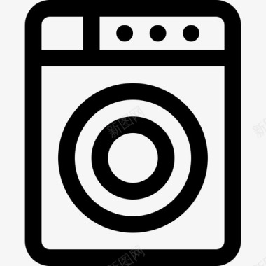 洗衣机洗衣机家电家务图标