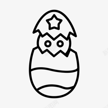 鸡蛋里的鸡基督教复活节图标
