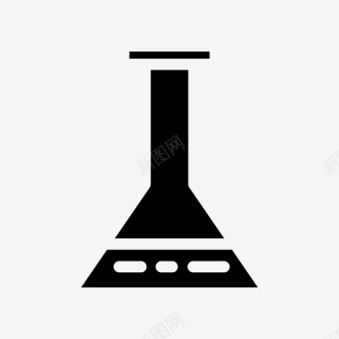 矢量试管烧瓶化学实验图标